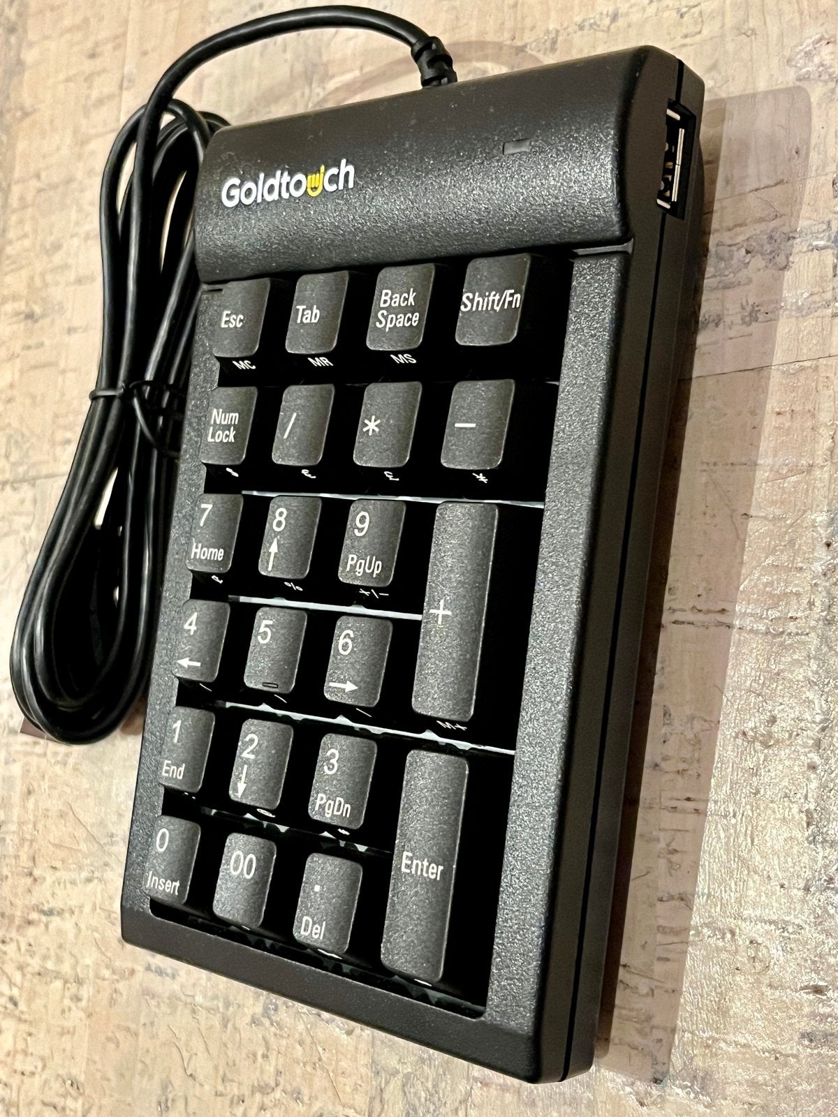 Goldtouch USB Numeriek Toetsenbord Zwart GTC-0077 - nieuw, Computers en Software, Nieuw, Numeriek, Ophalen of Verzenden, Numeriek gedeelte