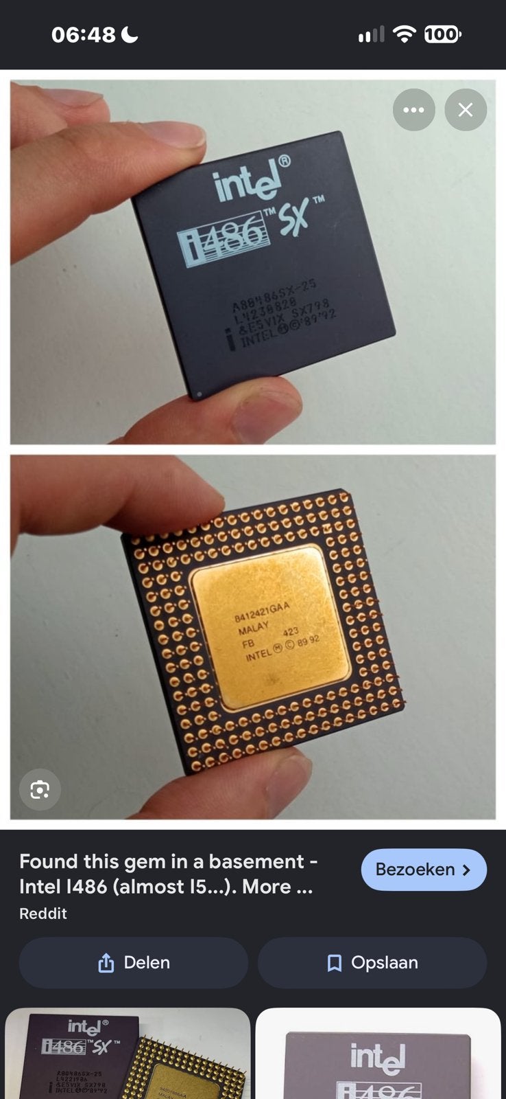 Vintage intel 486, Ophalen of Verzenden, Zo goed als nieuw, Overige, Minder dan 2 Ghz