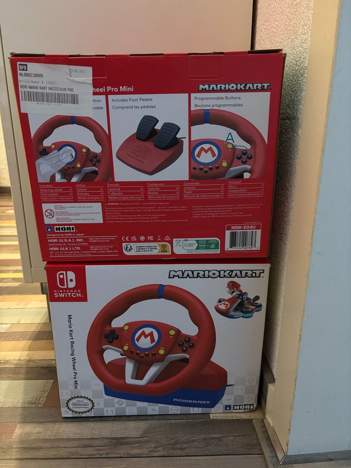 2 st HORI Mario Kart Racing Wheel  Mini voor Nintendo Switch, Ophalen of Verzenden, Zo goed als nieuw
