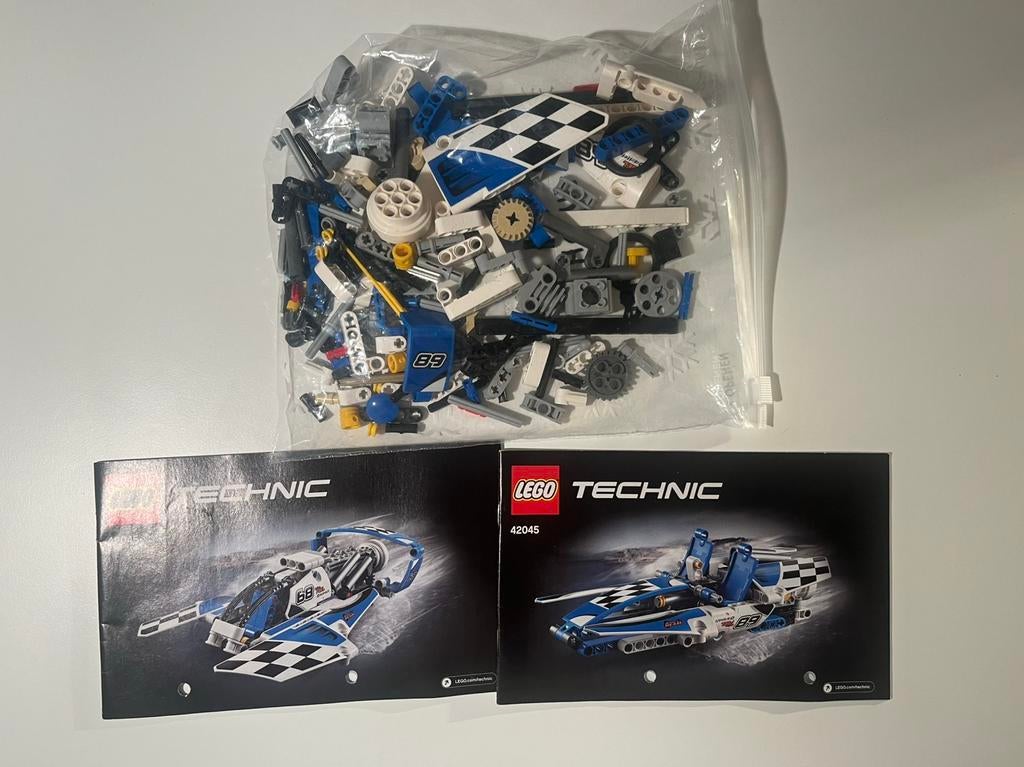 Lego Technjc 42045 Hydroplane Racer, Lego, Ophalen of Verzenden, Zo goed als nieuw, Complete set