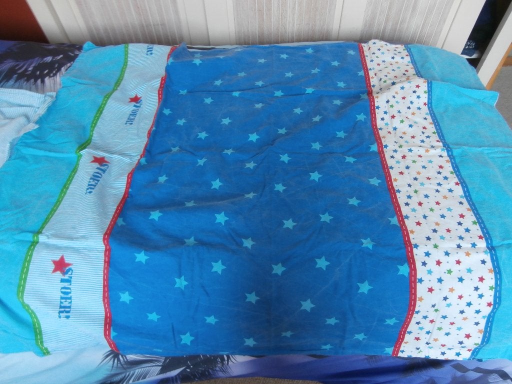 beddengoed dekbedhoes Stoer blauw kussensloop dekbedovertrek, Gebruikt, Dubbelzijdig, Dekbedovertrek, Ophalen of Verzenden