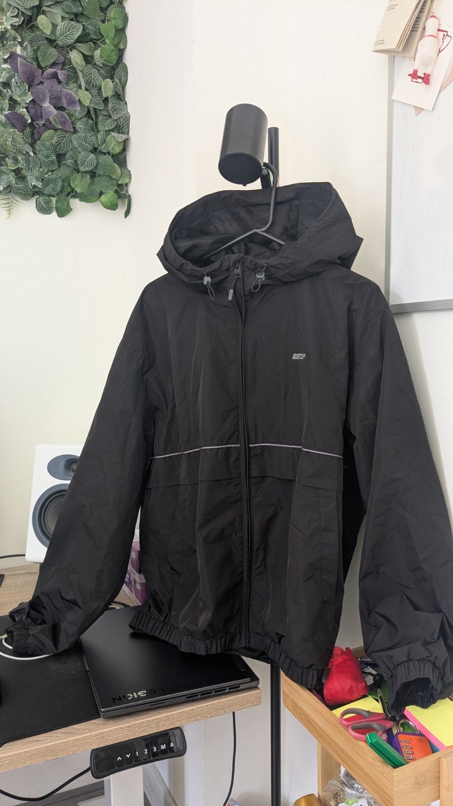Bershka jas windjack maat M ongedragen nieuw, Kleding | Heren, Ophalen, Nieuw, Zwart