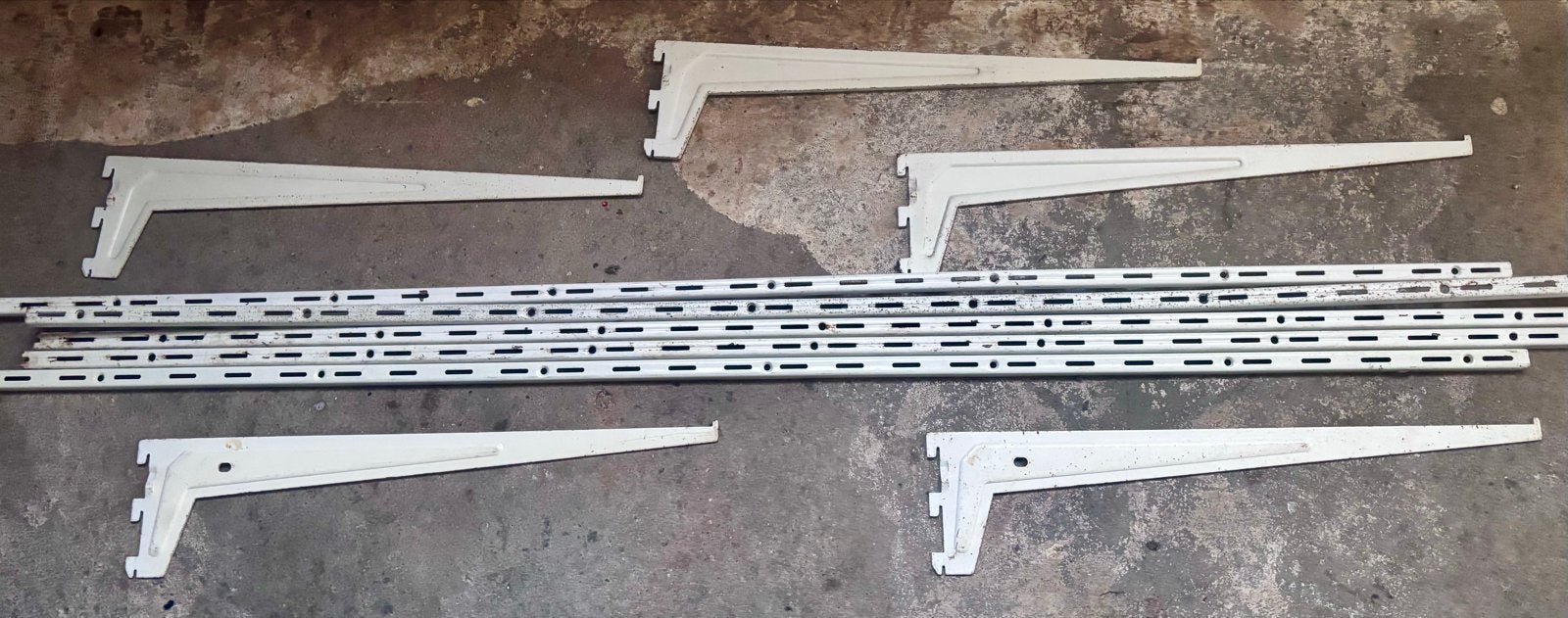 Set plankdragers met wandrails, Ophalen