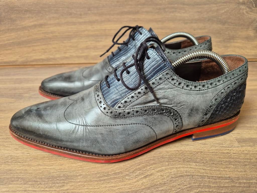 Floris van Bommel herenschoenen maat 41 / 7.5, Overige kleuren, Floris van Bommel, Ophalen of Verzenden, Zo goed als nieuw