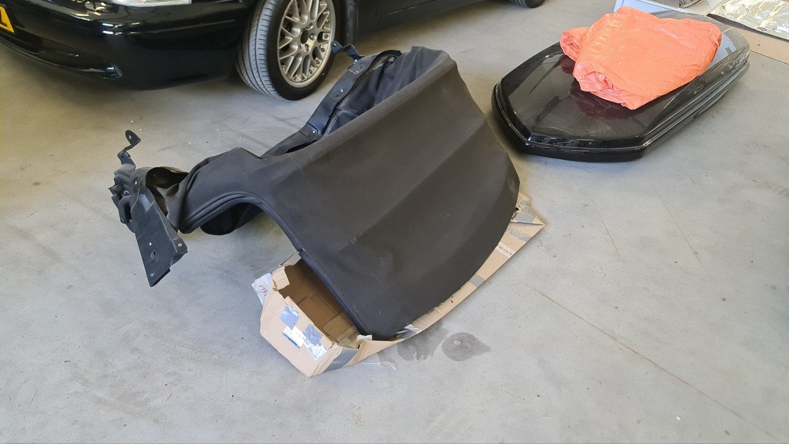 Honda S2000 cabriokap - Zwart, gebruikt met glazen ruit, Ophalen, Honda, Gebruikt, Achterklep