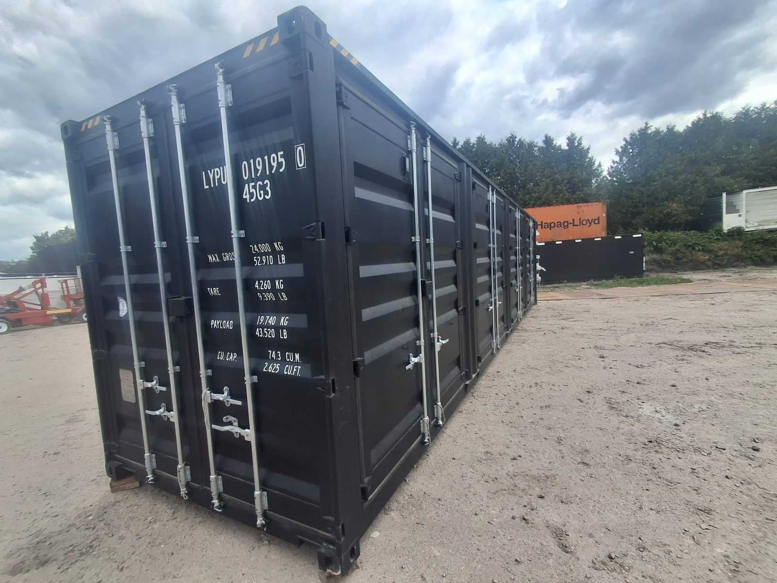 2025 Rhino-Cross-Containers 40 ft High Cube Zwart Zeecontain