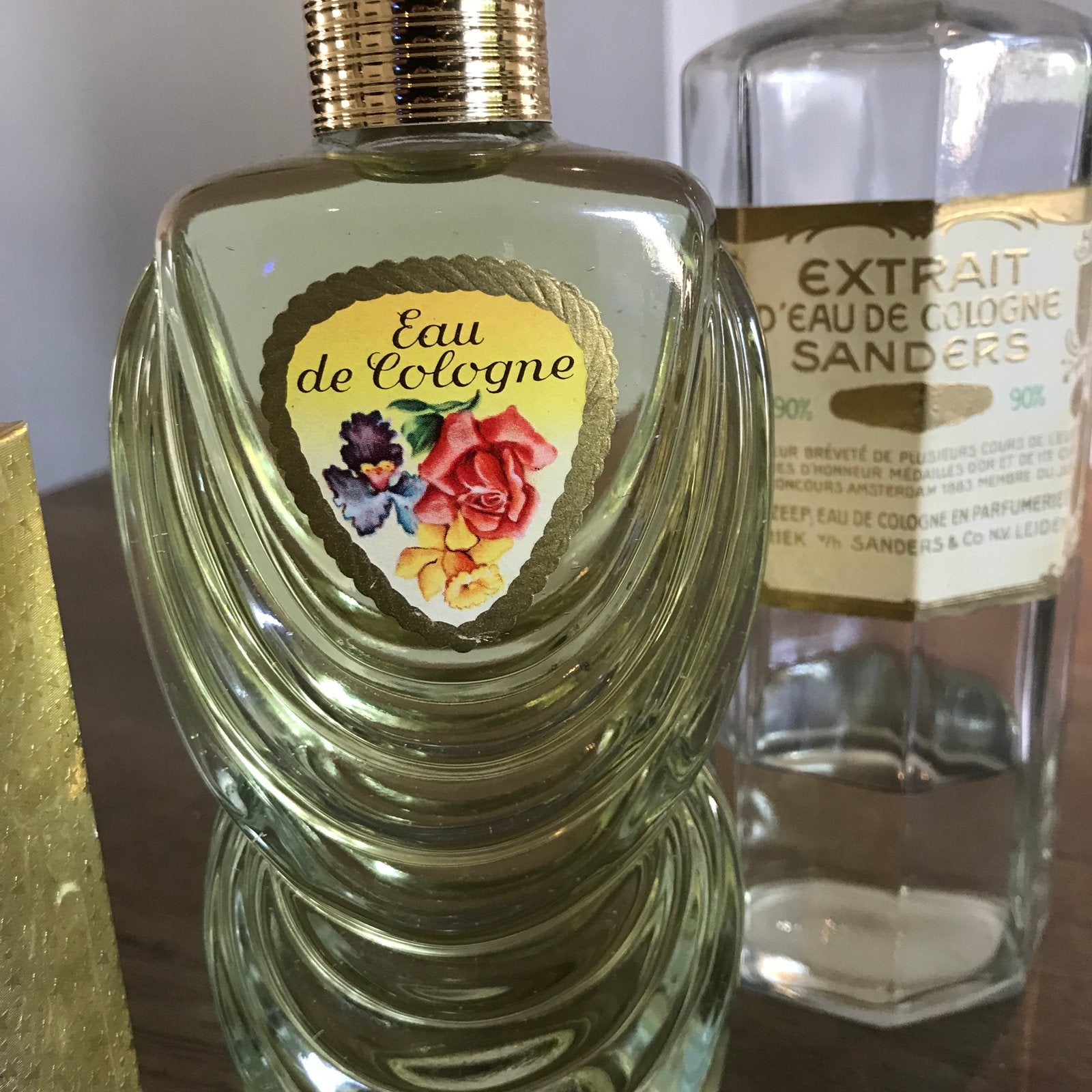 Vintage Eau de Cologne Sanders Fles - Zeldzaam, Ophalen