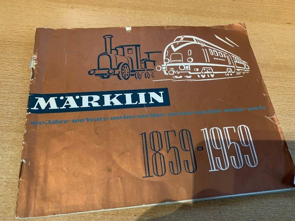 Marklin  Catalogus 18559-1959   100 jaar marklin, Wisselstroom, Gebruikt, Märklin, Boek, Tijdschrift of Catalogus