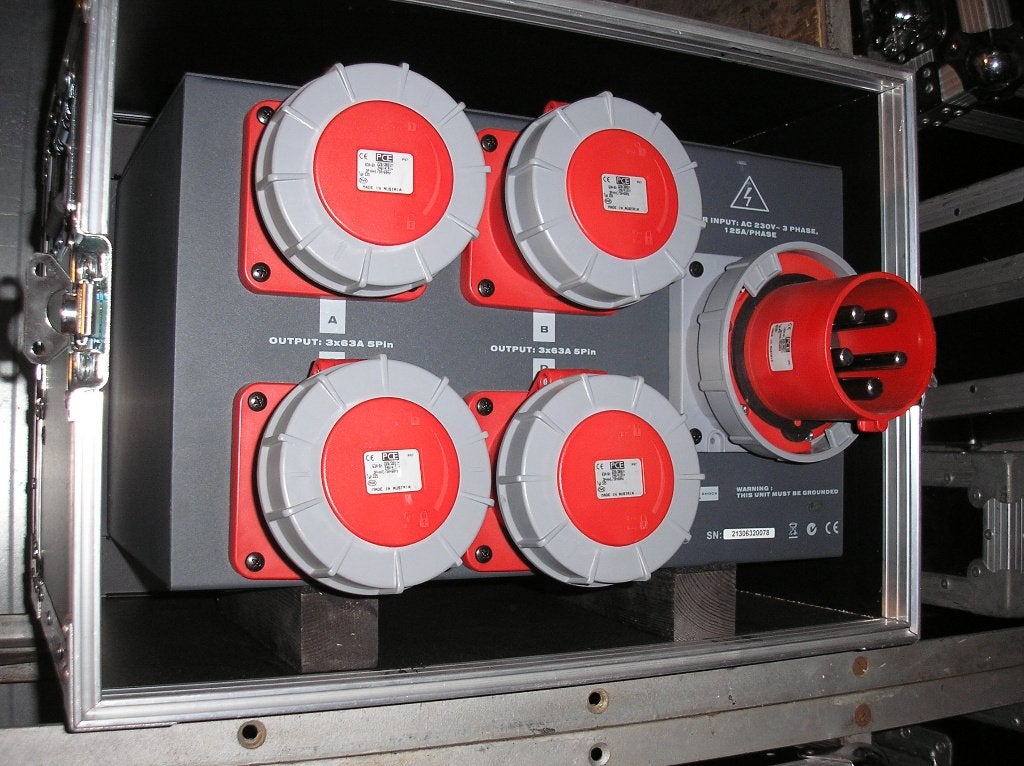 Krachtstroomverdeler 125amp en 4x63amp uit Work WPD 1253B, Ophalen, Zo goed als nieuw