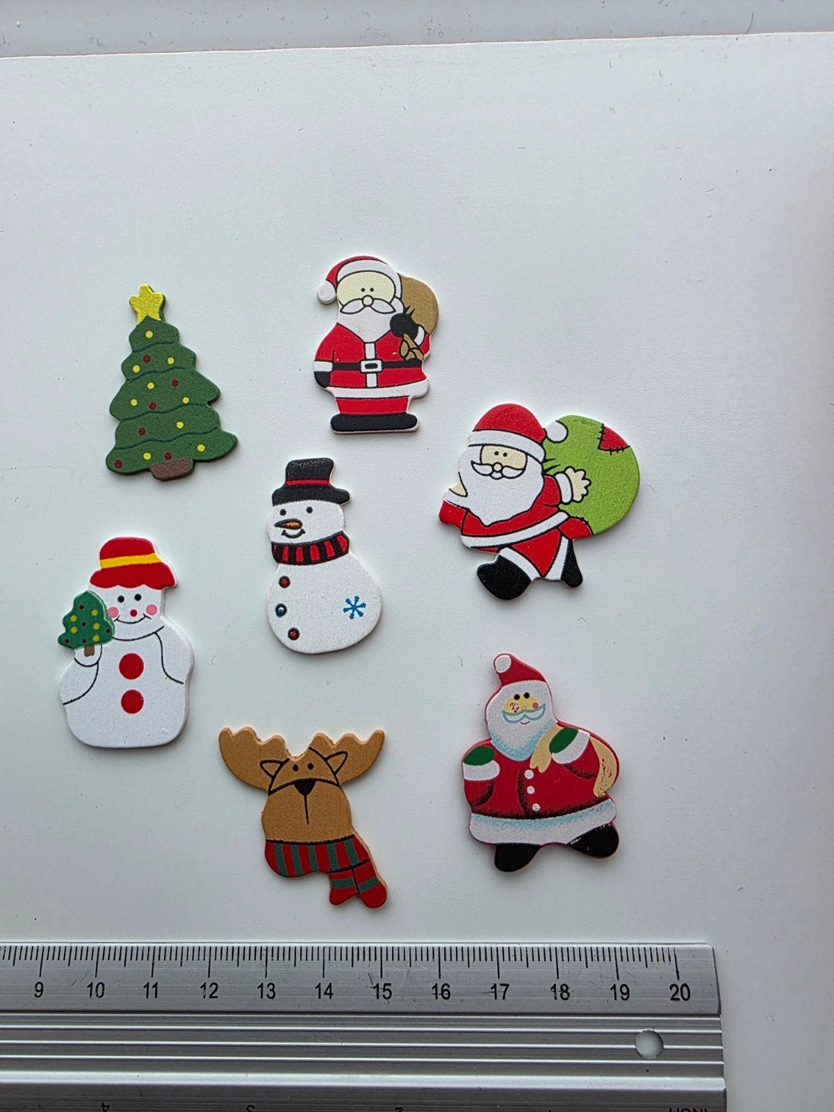 Houten kerst figuurtjes 6 soorten, Diversen, Ophalen of Verzenden