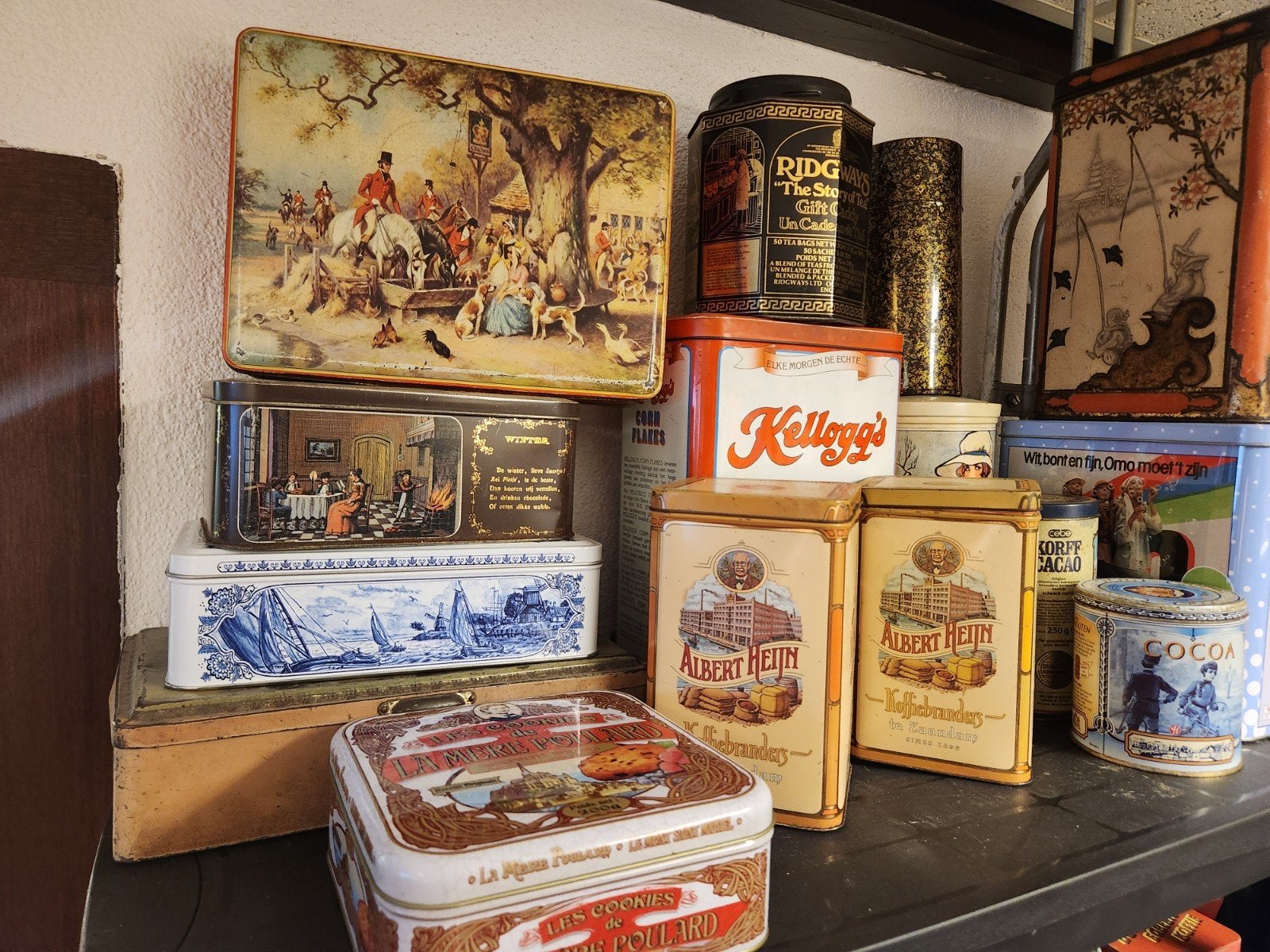 Diverse Vintage Blikken - Koffie, Thee, Koekjes & Meer, Ophalen of Verzenden, Gebruikt, Koffie, Douwe Egberts