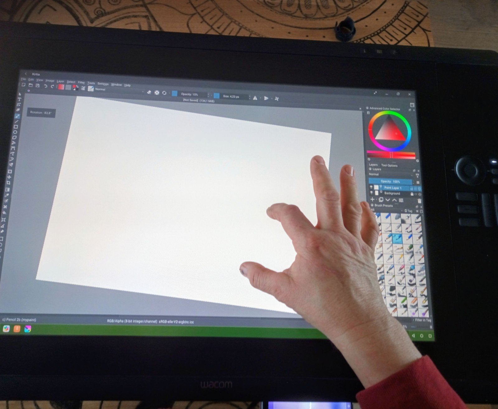 Wacom cintiq 24hd touch  dth-2400 (pc,mac,android), Computers en Software, Tekentablets, Ophalen, Multi-touch