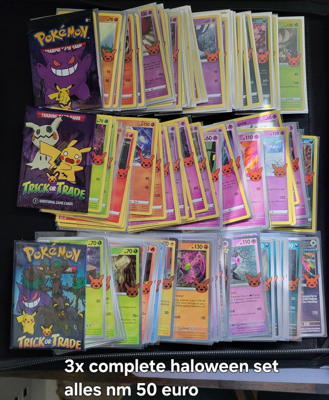 3x Pokémon Trick or Trade Halloween sets - NM staat, Ophalen of Verzenden, Zo goed als nieuw, Meerdere kaarten