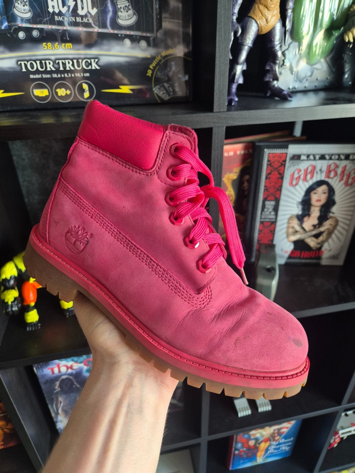 Roze Timberland Laarzen - Maat 36, Lage of Enkellaarzen, Ophalen of Verzenden, Timberland, Roze