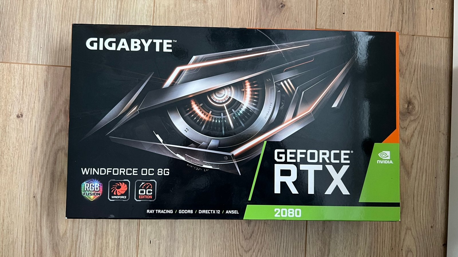 Gigabyte GeForce RTX 2080 Windforce OC 8G Grafische Kaart, Computers en Software, Videokaarten, PCI-Express 3, Gebruikt, HDMI