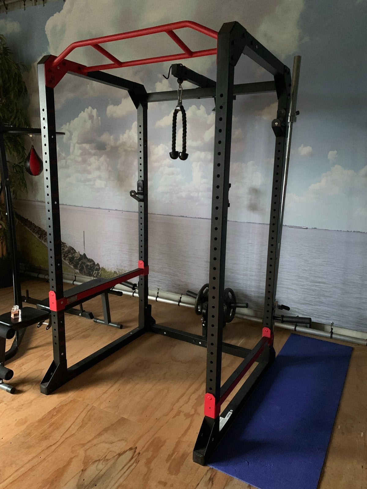 Krachtstation / Power Rack - Ideaal voor thuisfitness, Ophalen, Krachtstation, Armen, Zo goed als nieuw