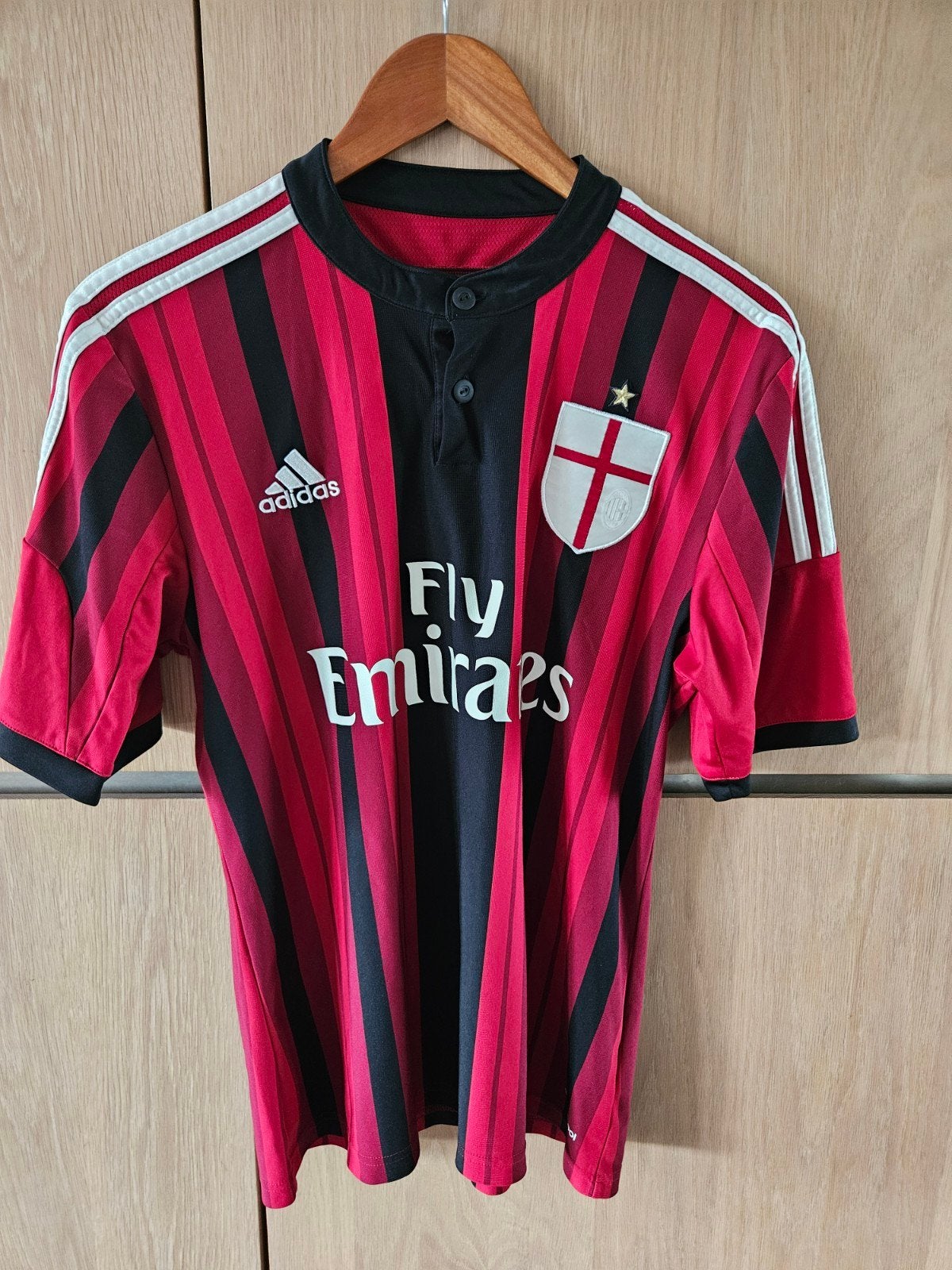 AC Milan thuis voetbal shirt jersey 2014-2015 ZGAN, Ophalen of Verzenden, Zo goed als nieuw, Shirt