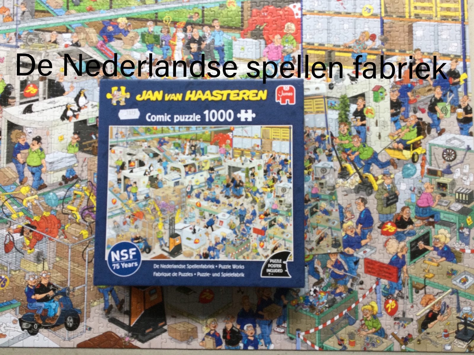 Jan van Haasteren De Nederlandse Spellenfabriek, Ophalen of Verzenden, 500 t/m 1500 stukjes, Zo goed als nieuw