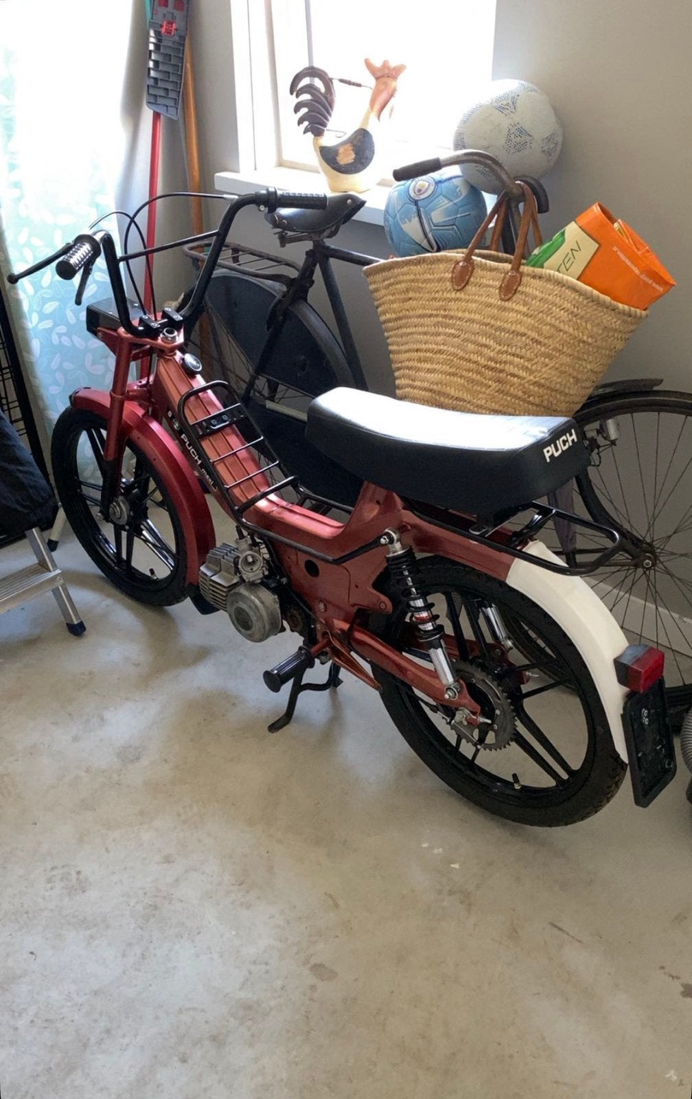 Puch 70 cc geel kenteken, Ophalen, Maximaal 45 km/u, 70 cc, Zo goed als nieuw