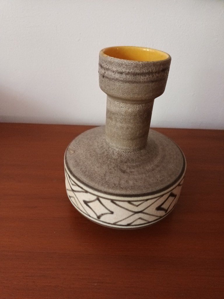 Stylish Uebelacker Ü-keramik grijze vaas, Ophalen of Verzenden