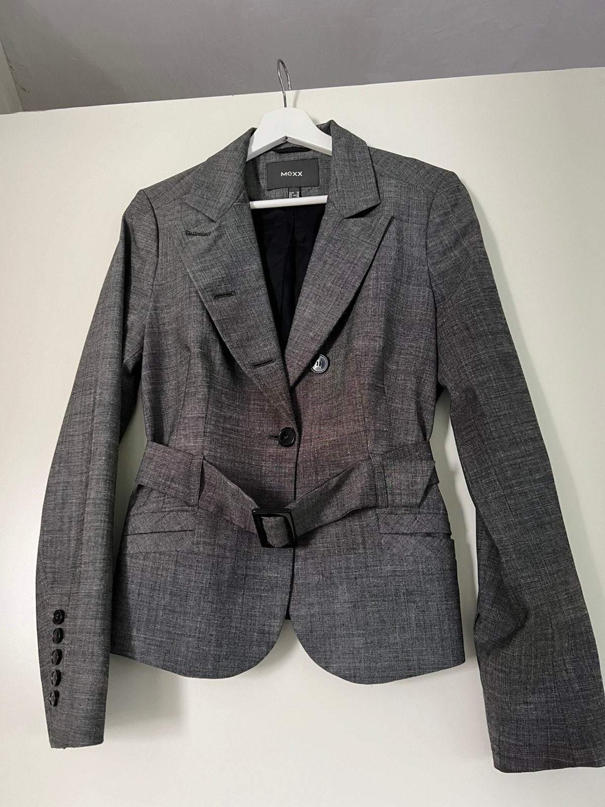 Mexx blazer - grijs - 38 / medium, Ophalen of Verzenden, Zo goed als nieuw, Maat 38/40 (M), Grijs