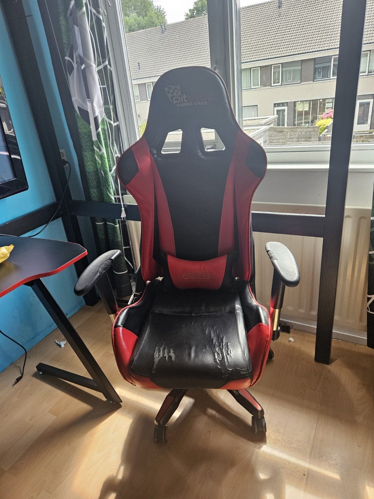 Pitstop Gaming Stoel - Rood/Zwart, Ophalen, Gebruikt, Rood
