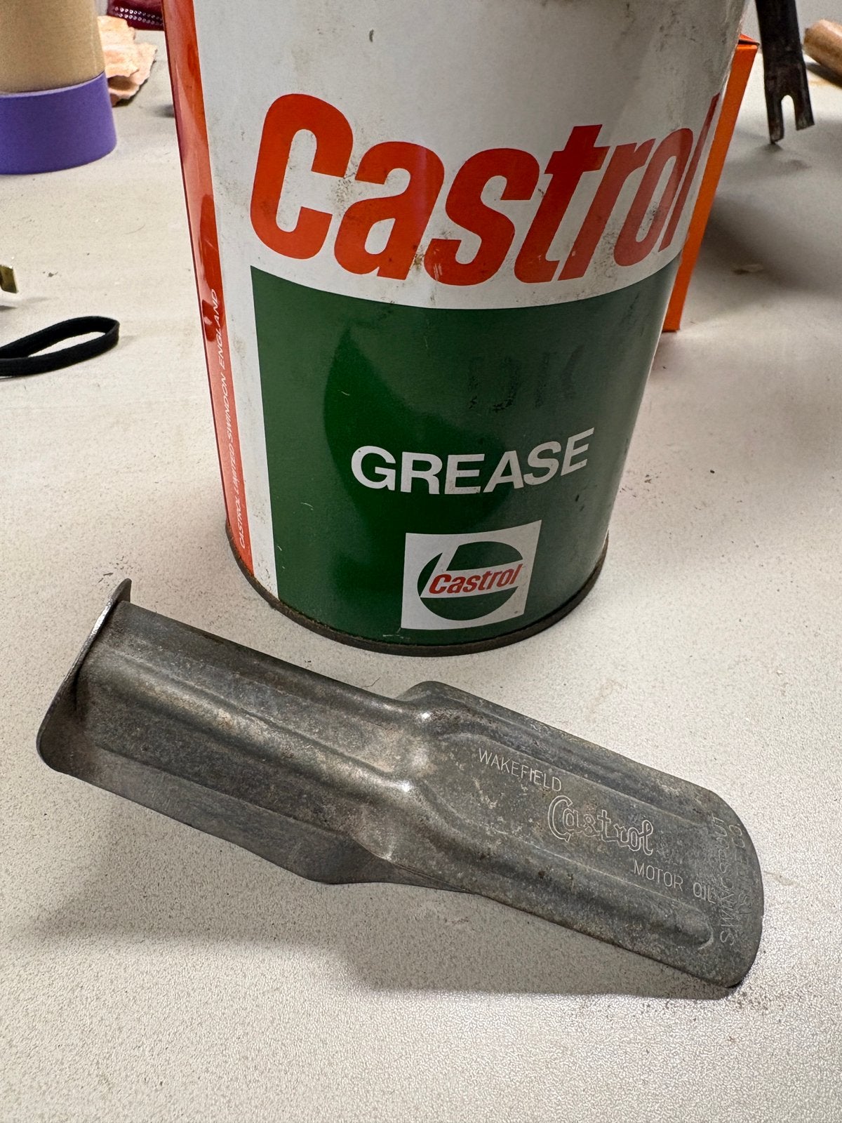 Castrol swingspout, Ophalen of Verzenden, Gebruikt