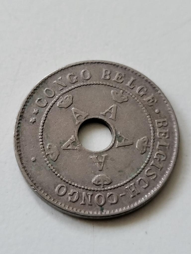 Munt Belgisch Congo 10 Centimes 1911, Ophalen of Verzenden, Losse munt