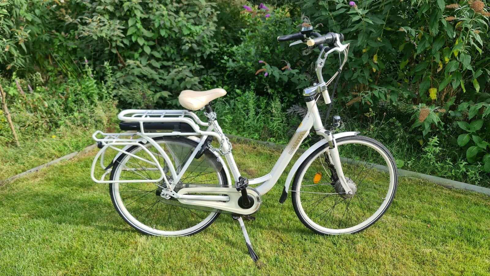 Sparta electrische moederfiets Amazone 4 Life, Ophalen, Sparta, Gebruikt, Dubbele standaard