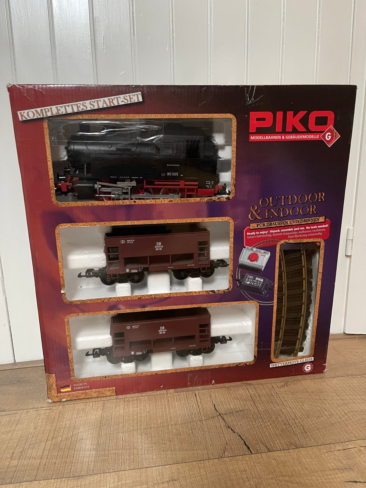 Piko G / LGB startset met stoomlocomotief en wagons, Ophalen, Treinset, Gelijkstroom, Piko