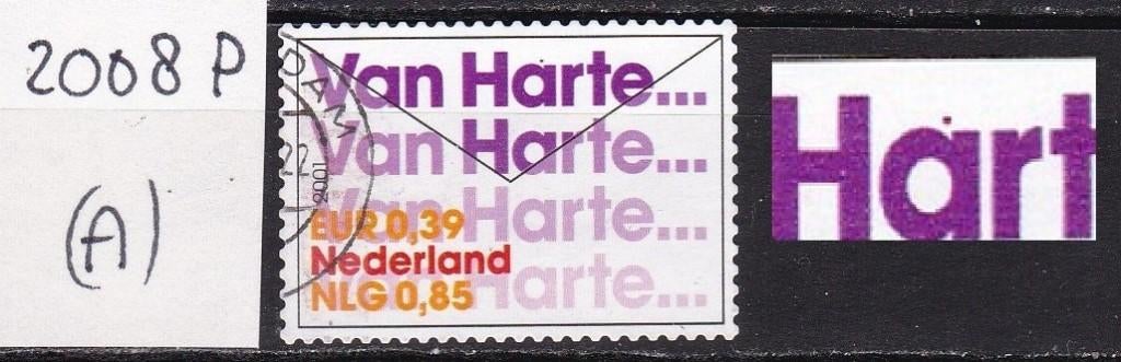 0530) Nederland 2008 P (plaatfout) 10 om te feliciteren 2001, Ophalen of Verzenden