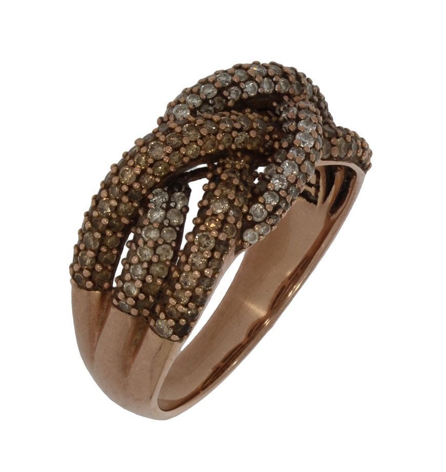 Tientallen diamanten luxe 14k gouden dames ring briljant, Voordeelsieraden, Verzenden, 19 tot 20, Zo goed als nieuw