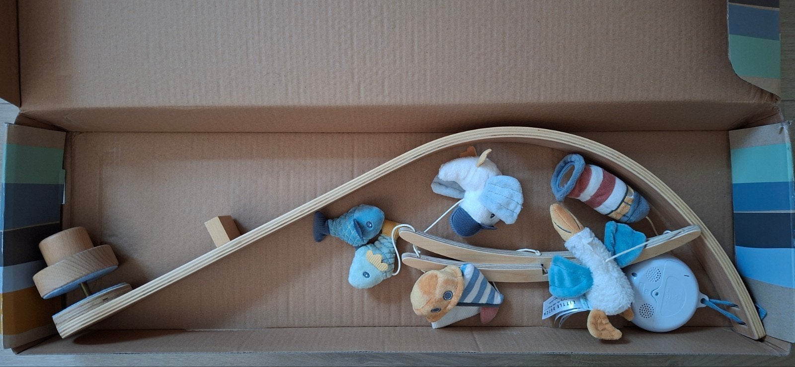 Little Dutch Sailors Bay Muziekmobiel voor ledikant, Ophalen, Zo goed als nieuw, Mobiel, Met geluid
