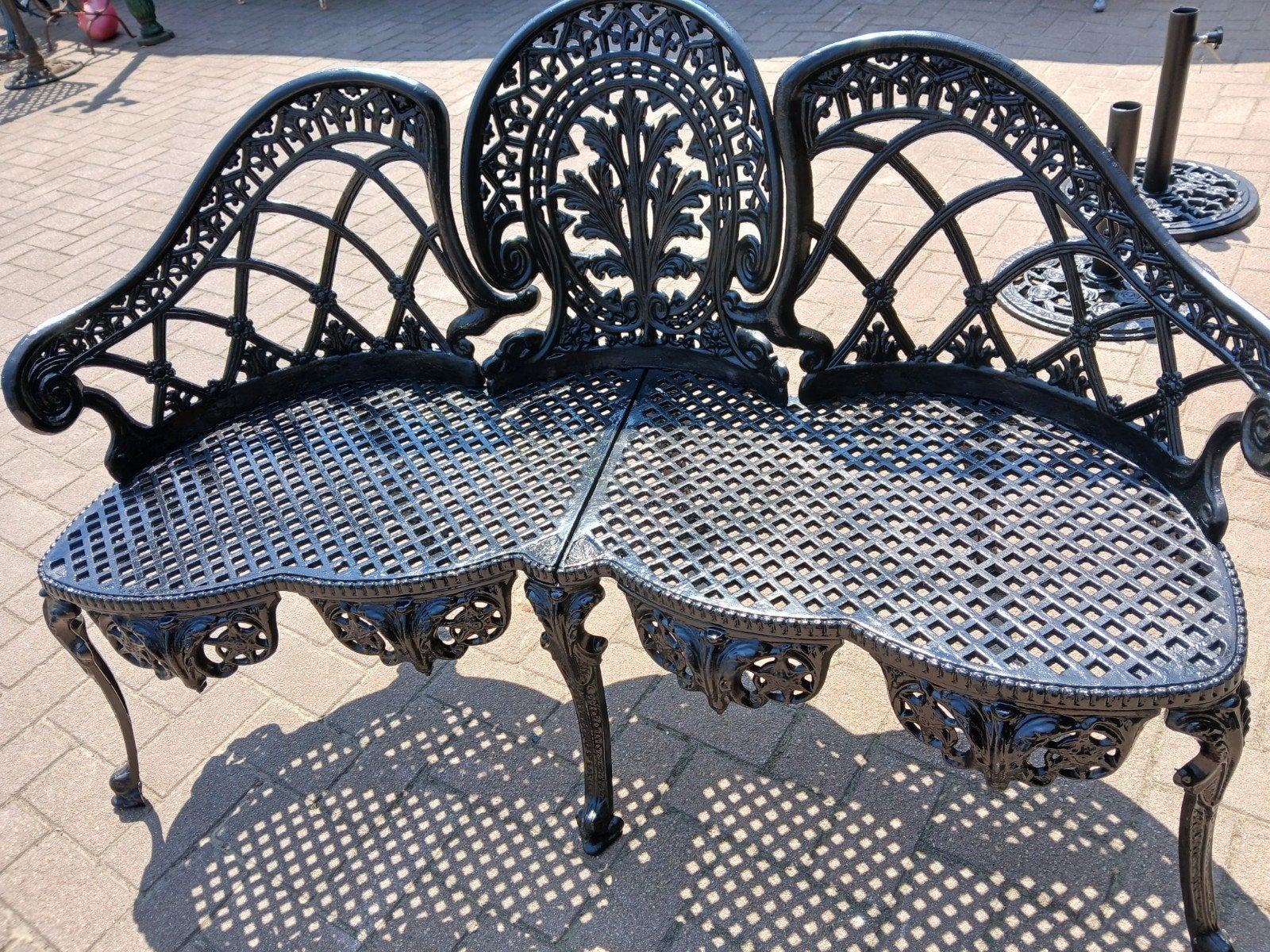 Brocante tuinbank, Ophalen