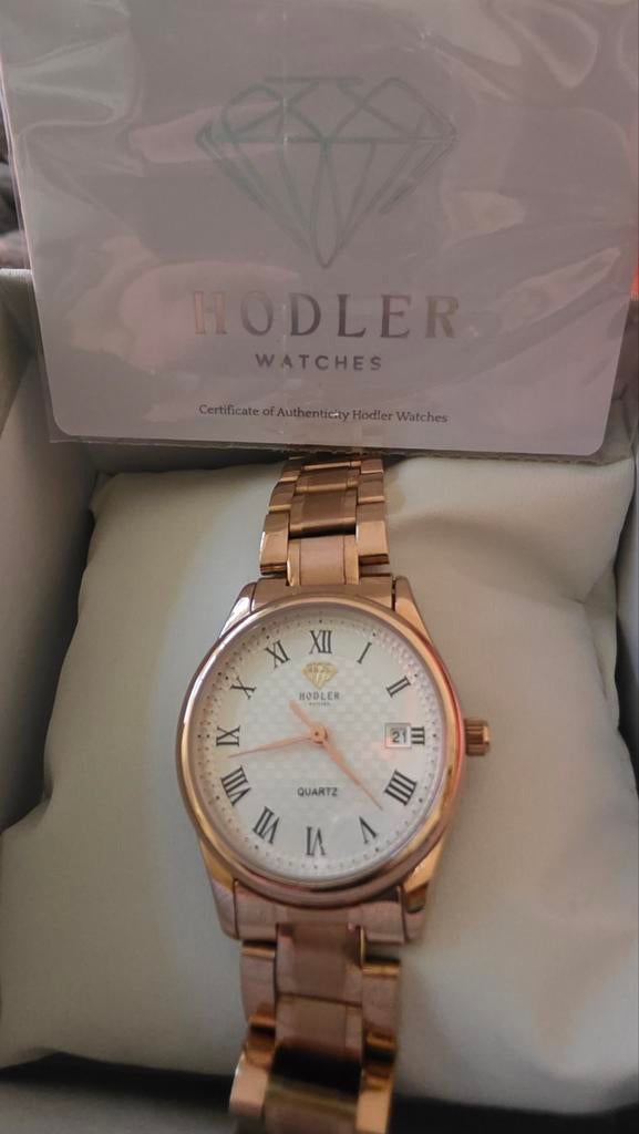 Chique Hodler Dames Horloge - Roségoud, Polshorloge, Zo goed als nieuw, Ophalen, Overige merken