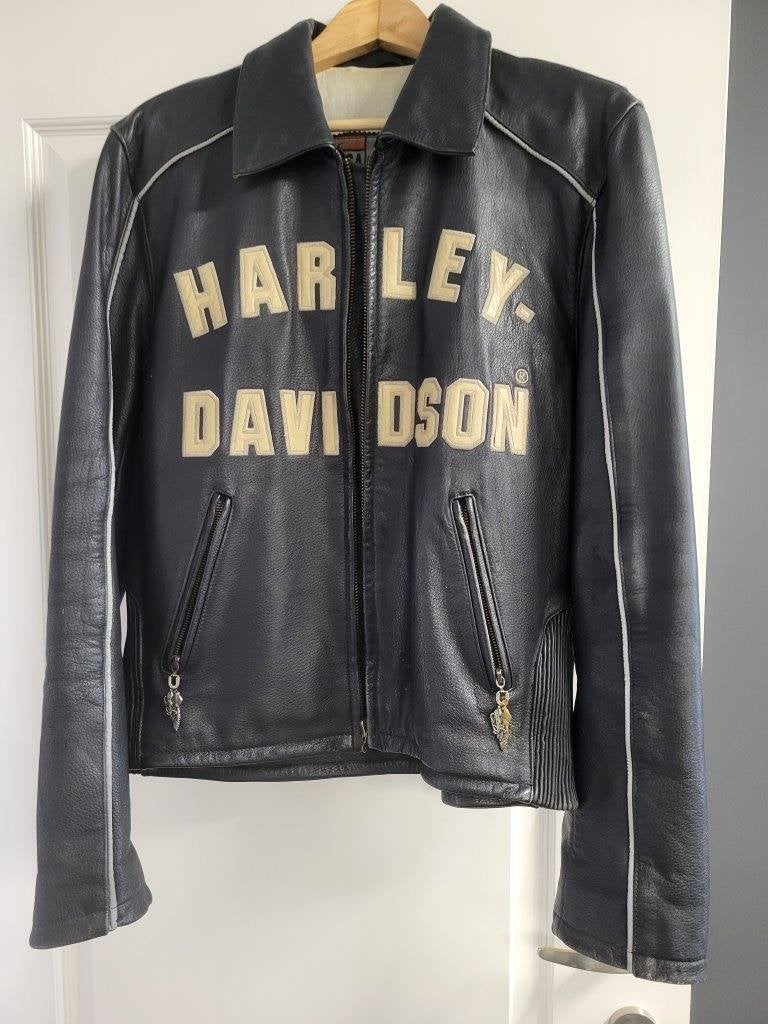 Harley davidson 100th anniversary leather jacked, Large, Motoren, Ophalen of Verzenden, Gebruikt