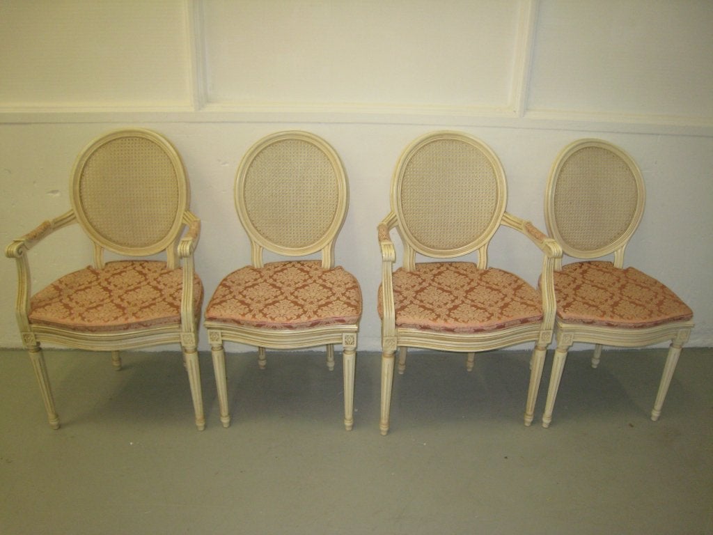4 eetstoelen hout en webbing, landelijk, 2 met leuning, Huis en Inrichting, Stoelen, Niet ingevuld, Gebruikt, Niet ingevuld, Niet ingevuld