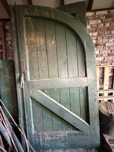 oude garagedeuren, Ophalen, Gebruikt, Garagedeur, Hout