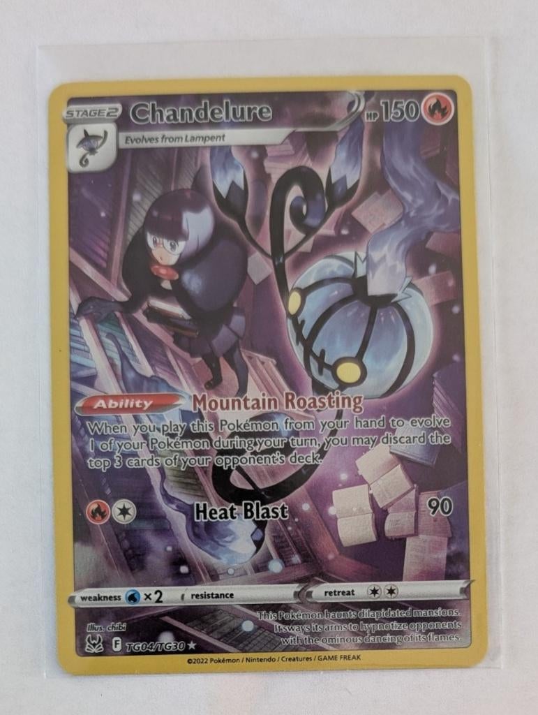 Chandelure tg 04 pokemon, Ophalen of Verzenden, Zo goed als nieuw, Losse kaart