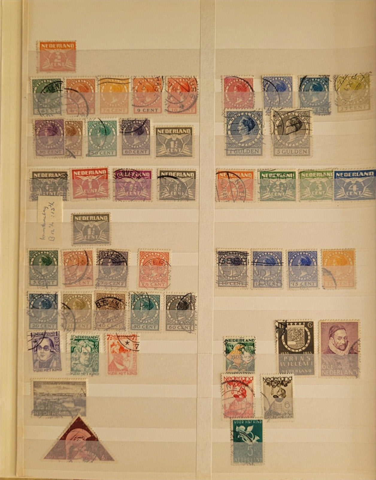 30 pagina's postzegels Nederland vanaf 1872, Postzegels en Munten, Ophalen of Verzenden, Nederland