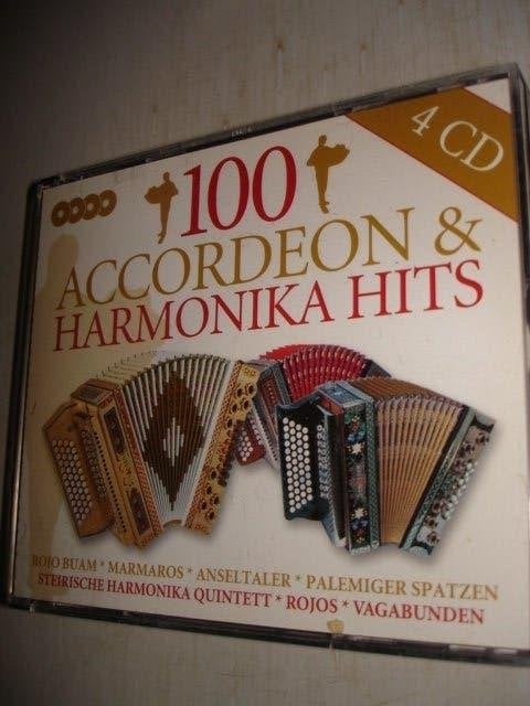 100 Accordeon & Harmonika Hits- BOXSET- 4-CD- (NIEUW), Verzenden, Nieuw in verpakking