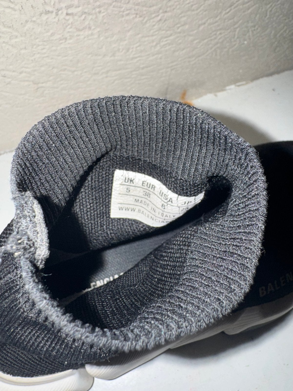 Balenciaga Speed Trainers Maat 38 met doos, Kleding | Dames, Schoenen, Ophalen of Verzenden, Gedragen, Zwart, Sneakers of Gympen