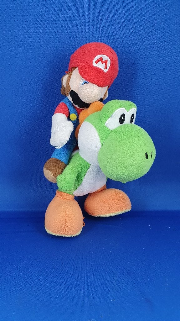 Mario en Yoshi Nintendo knuffel set. 23 cm. T3, Tweedehands verkoop, Tweedehands verkoop, Gebruikt, Overige typen