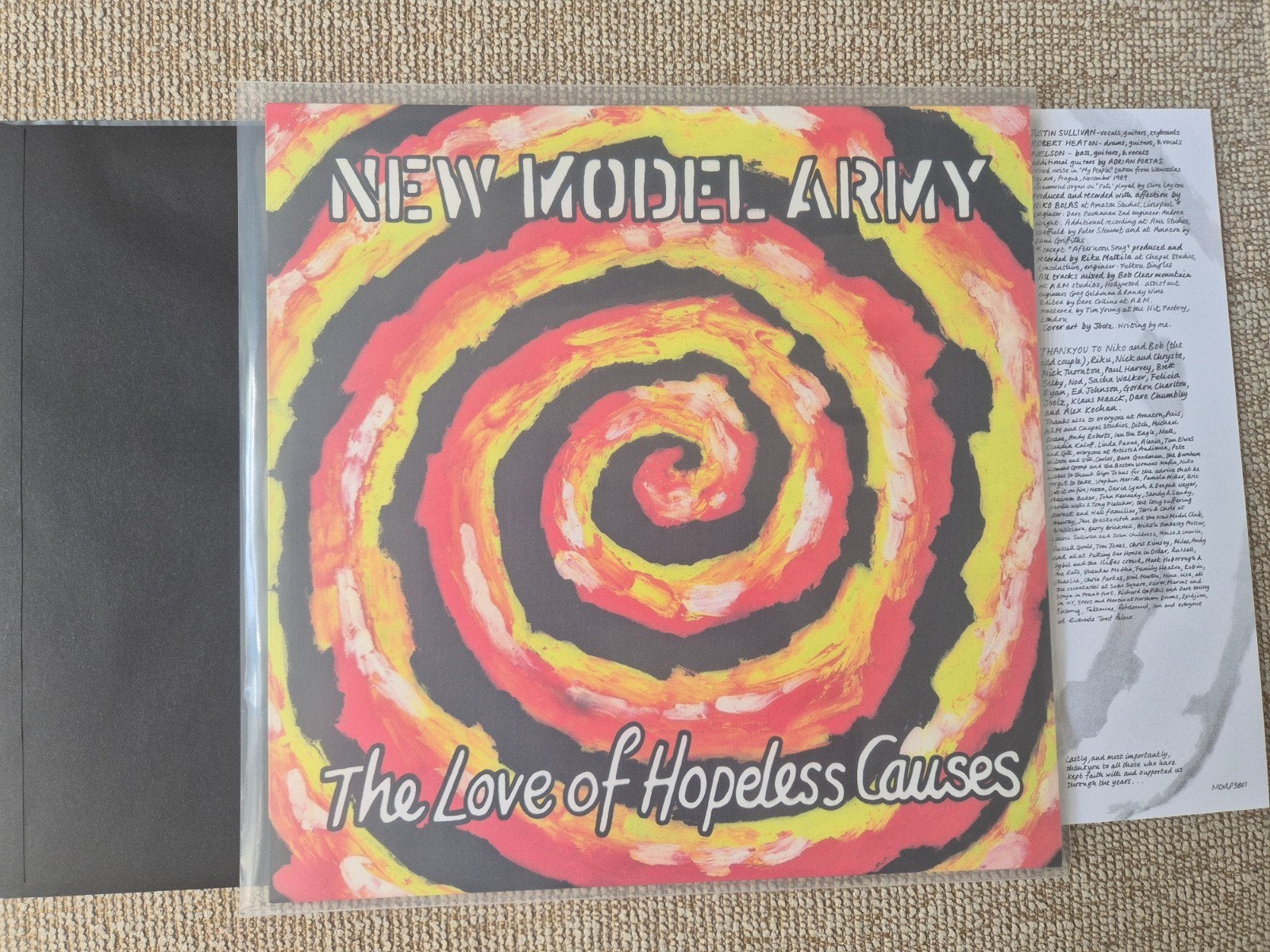 New Model Army - The Love of Hopeless Causes LP, Ophalen, LP, Zo goed als nieuw, Alternative Rock