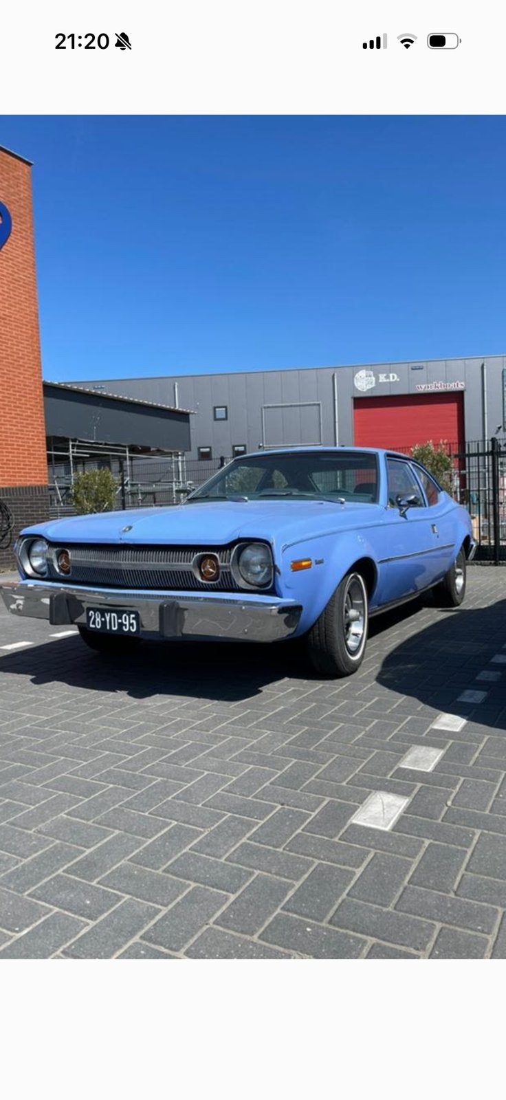 AMC Hornet USA car, Achterwielaandrijving, 4200 cc, Blauw, 163 pk