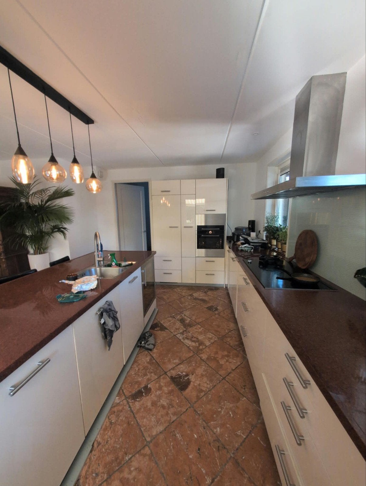 Luxe Keuken met Kookeiland en Inbouwapparatuur, Ophalen, Gebruikt, Wit, Overige typen