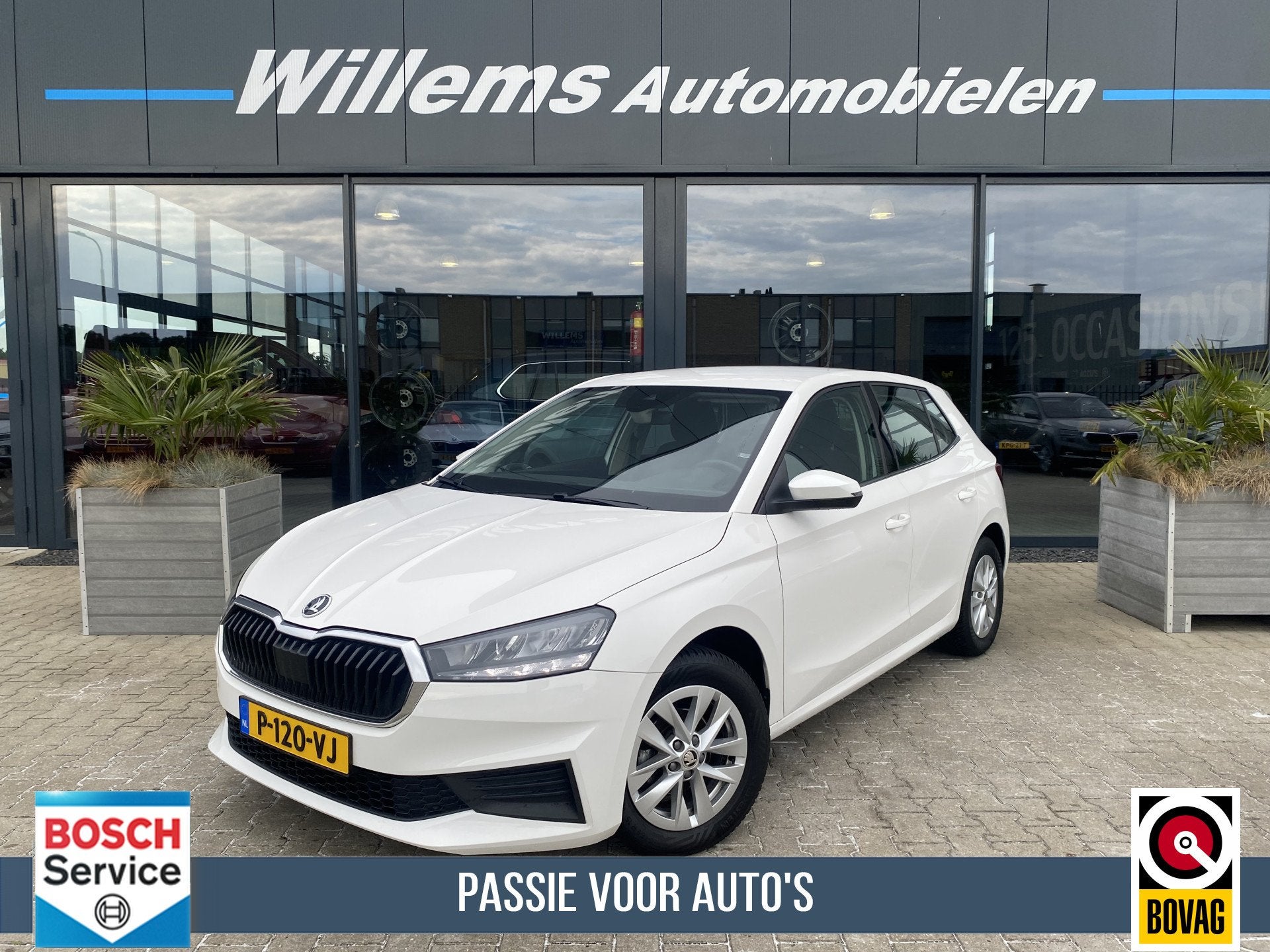 Skoda Fabia 1.0 TSI Business Edition FACELIFT App-Connect, L, Auto's, Voorwielaandrijving, Stof, Met garantie (alle), Wit