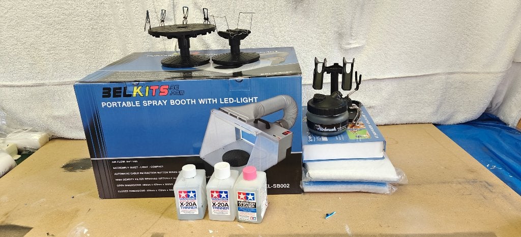 Uitgebreide airbrush set  gebruikt, Ophalen, Gebruikt, Groter dan 1:32