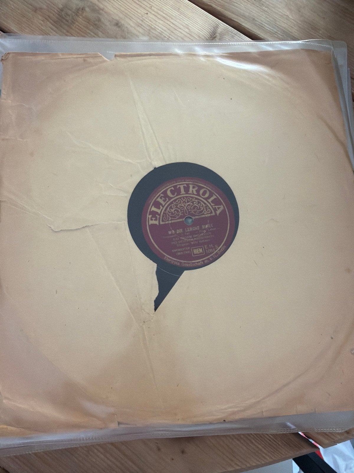 Electrola 7 inch schellak plaat - Wo Die Lerche Singt, Cd's en Dvd's, Vinyl | Overige Vinyl, Ophalen of Verzenden, Gebruikt, 7 inch