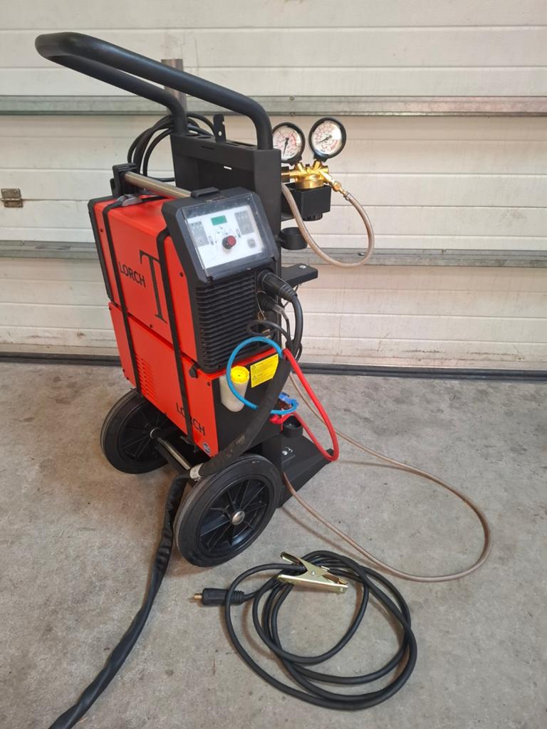Lorch T220 AC/DC BasicPlus + WUK 7 koeler, Doe-het-zelf en Verbouw, Gereedschap | Lasapparaten, Ophalen of Verzenden, Zo goed als nieuw